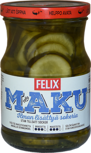 Felix Maku Viipalekurkku, ilman lisättyä sokeria