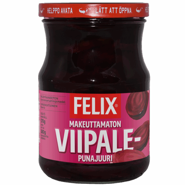 Felix Makeuttamaton viipalepunajuuri 380 g